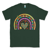 Sports Green autism awareness heart leopard rainbow Classic Tee - Artiststas
