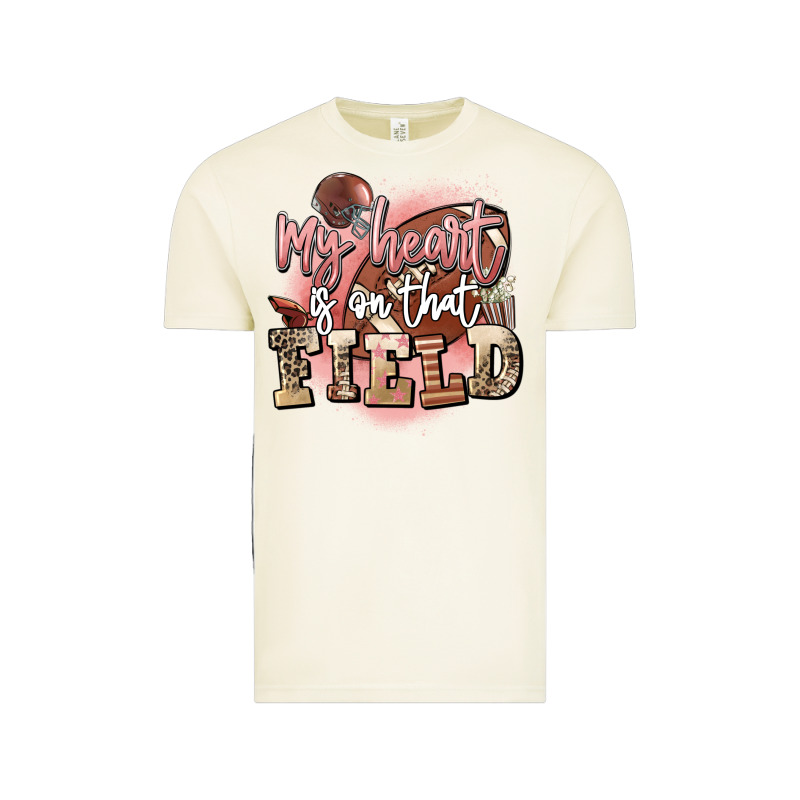 My Heart Is On That Field Vintage Tee by FaDigitalArtStudio | Teevron