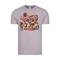 Vintage Zinc my heart is on that field Vintage Tee - FaDigitalArtStudio