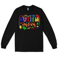 Black autism mom Long Sleeve Tee - LillyAllenDesigns