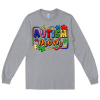 Heather Grey autism mom Long Sleeve Tee - LillyAllenDesigns