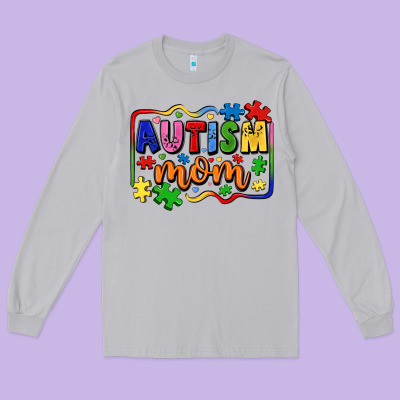Autism Mom Long Sleeve Tee Designed By Lillyallendesigns