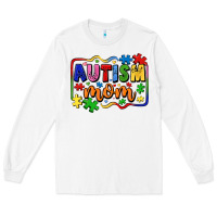 White autism mom Long Sleeve Tee - LillyAllenDesigns