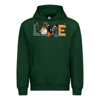 Forest Green Fall Love Gnome Urban Hoodie - RanaPortraitStore