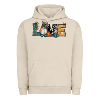 Pigment French Oak Fall Love Gnome Urban Hoodie - RanaPortraitStore