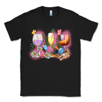 Black Easter wine glasses  Easter Day Classic Tee - CowGirlArtShop