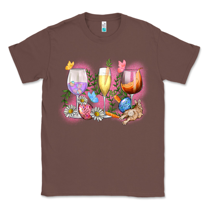 Easter Wine Glasses  Easter Day Classic Tee by CowGirlArtShop | Teevron