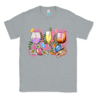 Heather Grey Easter wine glasses  Easter Day Classic Tee - CowGirlArtShop
