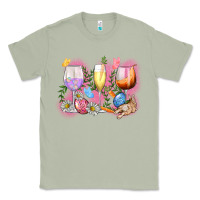 Matcha Easter wine glasses  Easter Day Classic Tee - CowGirlArtShop