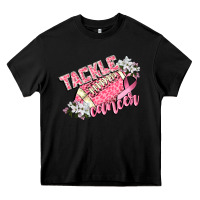 Black tackle cancer Heavy Core Tee - CowGirlArtShop