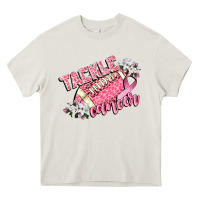 Cream tackle cancer Heavy Core Tee - CowGirlArtShop