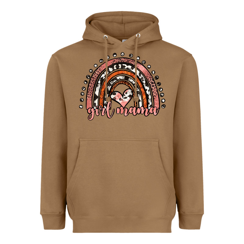 Girl Mama Western Leopard Rainbow Heavyweight Hoodie by JahusDesignShop | Teevron