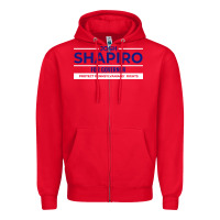Red josh shapiro for governor Zipper Hoodie - maiPhamDesign