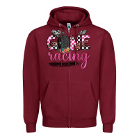 Burgundy gone racing Zipper Hoodie - JahusDesignShop