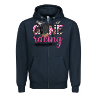 Navy gone racing Zipper Hoodie - JahusDesignShop
