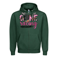 Sports Green gone racing Zipper Hoodie - JahusDesignShop