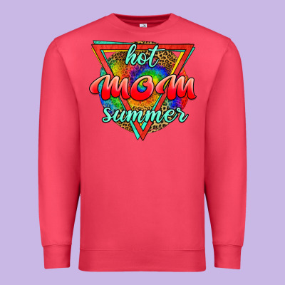 Hot Mom Summer Premium Sweatshirt Designed By Jahusdesignshop