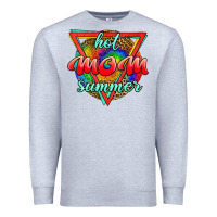 Heather Grey hot mom summer Premium Sweatshirt - JahusDesignShop