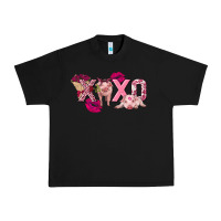 Black Valentine's Day Pig Xoxo Urban Heavy Tee - FaDigitalArtStudio