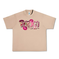Burro Valentine's Day Pig Xoxo Urban Heavy Tee - FaDigitalArtStudio