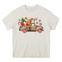 Cream christmas gingerbread truck Heavy Core Tee - CowGirlArtShop