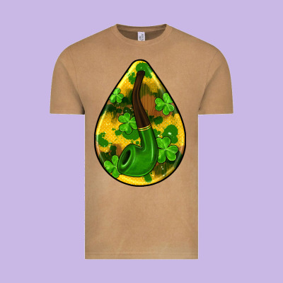 St.patrick's Teardrop Earrings Vintage Tee Designed By Fadigitalartstudio