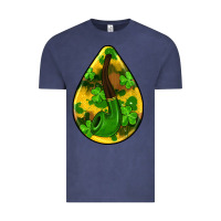 Vintage Denim st.patrick's teardrop earrings Vintage Tee - FaDigitalArtStudio
