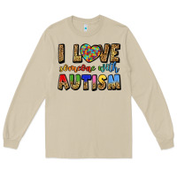 Mushroom i love someone with autism Long Sleeve Tee - LillyAllenDesigns