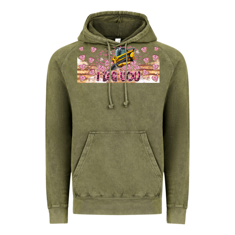 I Dig You Valentine 16oz Vintage Hoodie by CowhideDigitalArt | Teevron