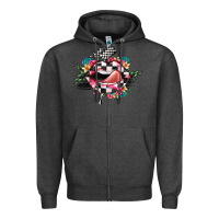 Charcoal Heather race lip Zipper Hoodie - JahusDesignShop