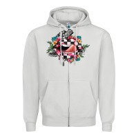 Dove Grey race lip Zipper Hoodie - JahusDesignShop