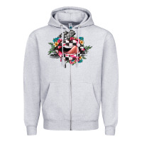 Heather Grey race lip Zipper Hoodie - JahusDesignShop