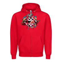 Red race lip Zipper Hoodie - JahusDesignShop