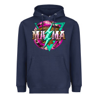 Navy mama life and thunderbolt Heavyweight Hoodie - JahusDesignShop