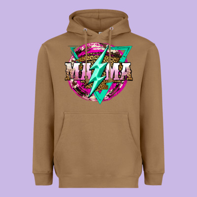 Mama Life And Thunderbolt Heavyweight Hoodie Designed By Jahusdesignshop