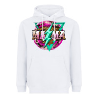 White mama life and thunderbolt Heavyweight Hoodie - JahusDesignShop