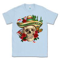 Di De Los Muertos With Roses Mexico Classic Tee | Teevron