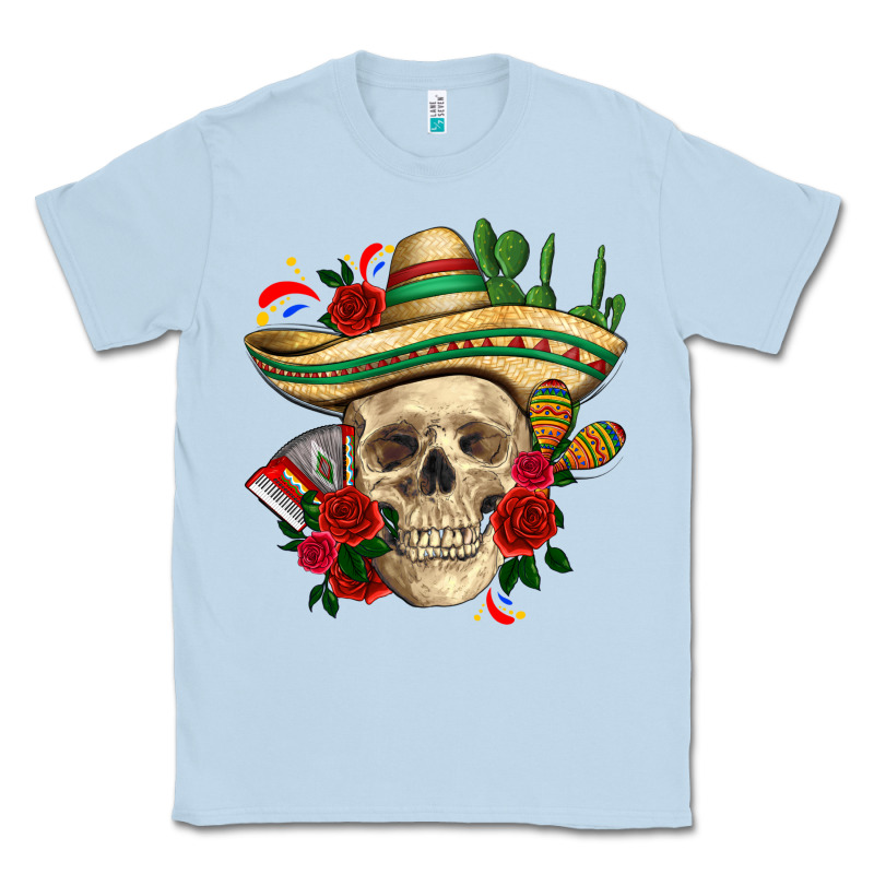 Di De Los Muertos With Roses Mexico Classic Tee by HowdyJamesFarm | Teevron