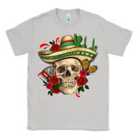 Moon Dust Di de los muertos with roses Mexico Classic Tee - HowdyJamesFarm