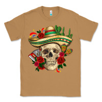 Toasted Coconut Di de los muertos with roses Mexico Classic Tee - HowdyJamesFarm