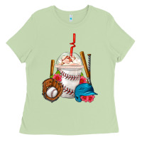 Matcha Baseball Frappe Coffee Ladies Tee - FaDigitalArtStudio