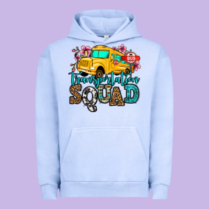 Transportation Squad School Bus Urban Hoodie Designed By Jasminsmagicworld