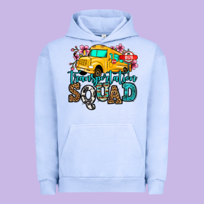 Transportation Squad School Bus Urban Hoodie Designed By Jasminsmagicworld