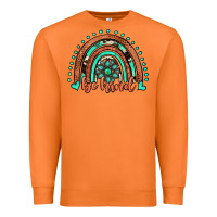 Carrot be kind western turquoise rainbow Premium Sweatshirt - JahusDesignShop