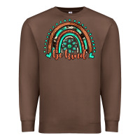 Chestnut be kind western turquoise rainbow Premium Sweatshirt - JahusDesignShop