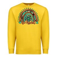 Lemon be kind western turquoise rainbow Premium Sweatshirt - JahusDesignShop