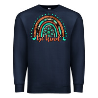 Navy be kind western turquoise rainbow Premium Sweatshirt - JahusDesignShop