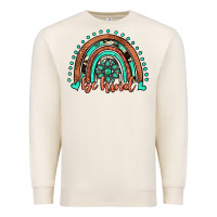 Sandshell be kind western turquoise rainbow Premium Sweatshirt - JahusDesignShop