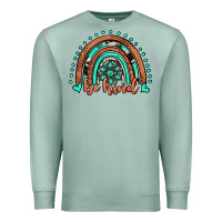 Seafoam be kind western turquoise rainbow Premium Sweatshirt - JahusDesignShop