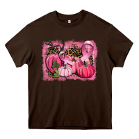 Chocolate Brown cancer pumpkins Heavy Core Tee - CowGirlArtShop